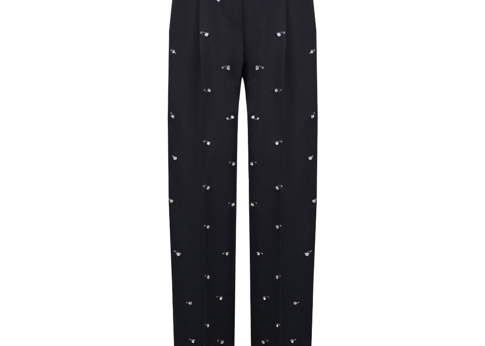 Pins embellished trousers